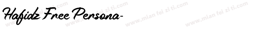 Hafidz Free Persona字体转换